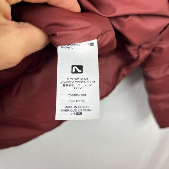 Flylow Gear Down Puffer Coat Mens L Full Zip Outdoors Ski Snowboard Mountain - Picture 6 of 12